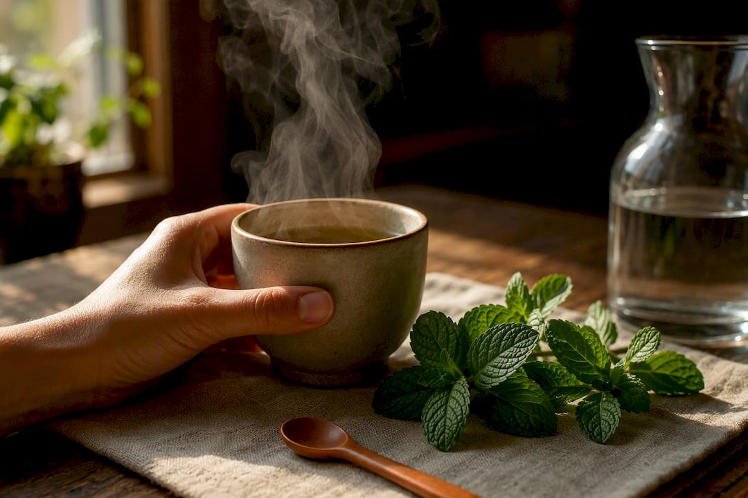 Peppermint Tea for Bloating: Tea vs the Oil Proven in 12 Trials - The J Coffee Collection