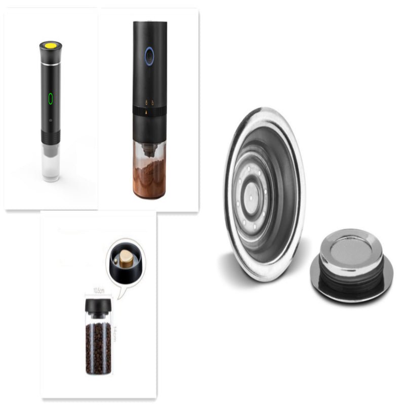Electric Grinder Coffee Travel Handy 3 In1 Espresso Portable Coffee Espresso Maker Machine Cafe Portable Capsule Coffee Machine Kitchen Gadgets - The J Coffee Collection