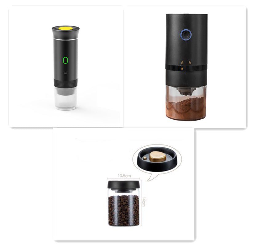 Electric Grinder Coffee Travel Handy 3 In1 Espresso Portable Coffee Espresso Maker Machine Cafe Portable Capsule Coffee Machine Kitchen Gadgets - The J Coffee Collection