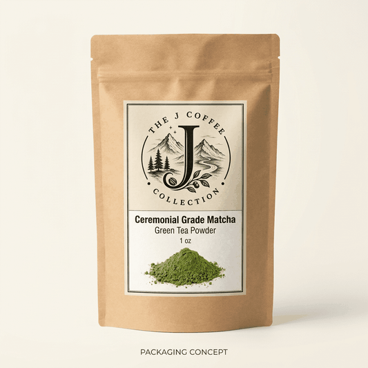 Ceremonial Grade Matcha Green Tea Powder – 1 oz | The J Coffee Collection - The J Coffee Collection